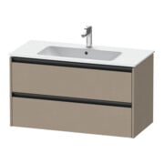 Duravit Meuble sous-lavabo Ketho.2 101x48 cm, blanc mat, 2 tiroirs, suspendu