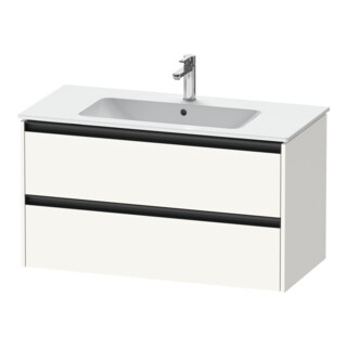 Duravit Meuble sous-lavabo Ketho.2 101x48 cm, blanc mat, 2 tiroirs, suspendu