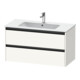 Duravit Meuble sous-lavabo Ketho.2 101x48 cm, blanc mat, 2 tiroirs, suspendu-1