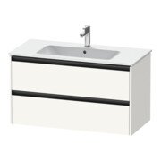 Duravit Meuble sous-lavabo Ketho.2 101x48 cm, blanc mat, 2 tiroirs, suspendu