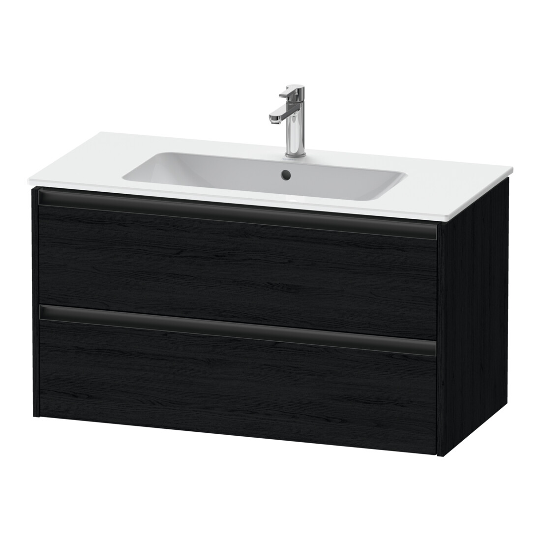 Duravit Meuble sous lavabo Ketho.2 101x48 cm, blanc œuf, 2 tiroirs, suspendu
