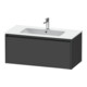 Duravit Meuble sous-lavabo Ketho.2 101x48 cm, graphite mat, 1 tiroir, suspendu-1