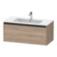 Duravit Meuble sous-lavabo Ketho.2 101x48 cm, œuf marbré, 1 tiroir, suspendu-1
