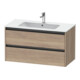 Duravit Meuble sous lavabo Ketho.2 101x48 cm, œuf marbré, 2 tiroirs, suspendu-1
