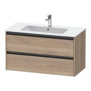 Duravit Meuble sous lavabo Ketho.2 101x48 cm, œuf marbré, 2 tiroirs, suspendu
