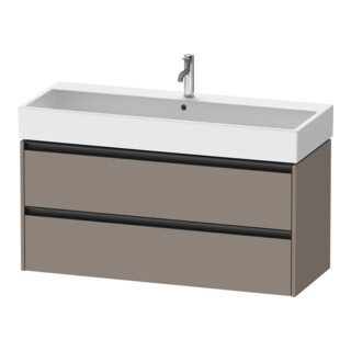 Duravit Meuble sous lavabo Ketho.2 118,4x46 cm, bas. mat, 2 tiroirs, suspendu