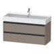 Duravit Meuble sous lavabo Ketho.2 118,4x46 cm, bas. mat, 2 tiroirs, suspendu-1