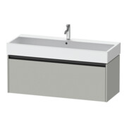 Duravit Meuble sous-lavabo Ketho.2 118,4x46 cm, béton gris, 1 tiroir, suspendu