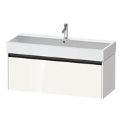 Duravit Meuble sous-lavabo Ketho.2 118,4x46 cm, blanc brillant, 1 tiroir, suspendu