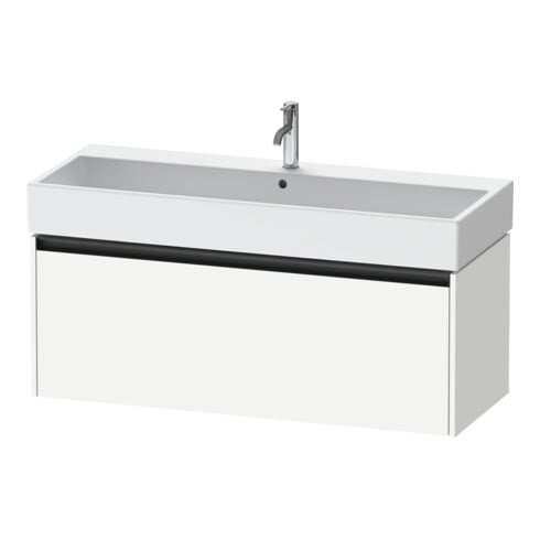 Duravit Meuble sous lavabo Ketho.2 118,4x46 cm, blanc mat, 1 tiroir, suspendu