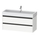 Duravit Meuble sous lavabo Ketho.2 118,4x46 cm, blanc mat, 2 tiroirs, suspendu-1