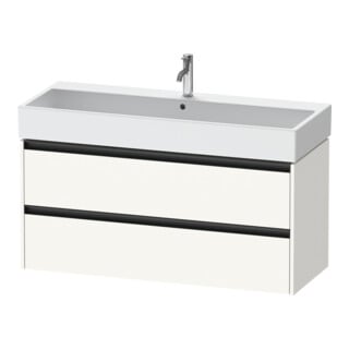 Duravit Meuble sous lavabo Ketho.2 118,4x46 cm, blanc mat, 2 tiroirs, suspendu
