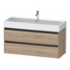 Duravit Meuble sous-lavabo Ketho.2 118,4x46 cm, blanc œuf, 2 tiroirs, suspendu-1