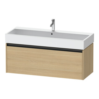 Duravit Meuble sous-lavabo Ketho.2 118,4x46 cm, chêne naturel, 1 tiroir, suspendu