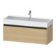 Duravit Meuble sous-lavabo Ketho.2 118,4x46 cm, chêne naturel, 1 tiroir, suspendu-1