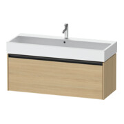 Duravit Meuble sous-lavabo Ketho.2 118,4x46 cm, chêne naturel, 1 tiroir, suspendu