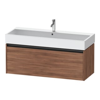Duravit Meuble sous lavabo Ketho.2 118,4x46 cm, noyer naturel, 1 tiroir, suspendu