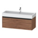 Duravit Meuble sous lavabo Ketho.2 118,4x46 cm, noyer naturel, 1 tiroir, suspendu-1