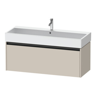 Duravit Meuble sous-lavabo Ketho.2 118,4x46 cm, taupe, 1 tiroir, suspendu