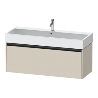 Duravit Meuble sous-lavabo Ketho.2 118,4x46 cm, taupe mat, 1 tiroir, suspendu