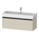 Duravit Meuble sous-lavabo Ketho.2 118,4x46 cm, taupe mat, 1 tiroir, suspendu-1