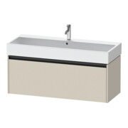 Duravit Meuble sous-lavabo Ketho.2 118,4x46 cm, taupe mat, 1 tiroir, suspendu