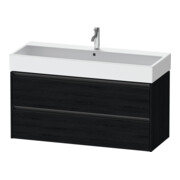 Duravit Meuble sous-lavabo Ketho.2 118,4x46cm, blanc œuf, 2 tiroirs, suspendu