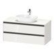 Duravit Meuble sous-lavabo Ketho.2 120x55 cm, blanc brillant, 1 découpe, suspendu-1