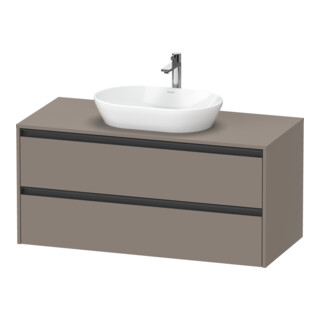 Duravit Meuble sous-lavabo Ketho.2 120x55 cm, blanc mat, 1 découpe, suspendu