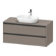Duravit Meuble sous-lavabo Ketho.2 120x55 cm, blanc mat, 1 découpe, suspendu-1