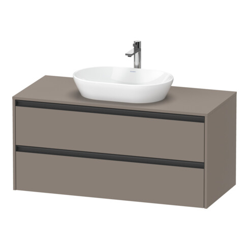 Duravit Meuble sous-lavabo Ketho.2 120x55 cm, blanc mat, 1 découpe, suspendu
