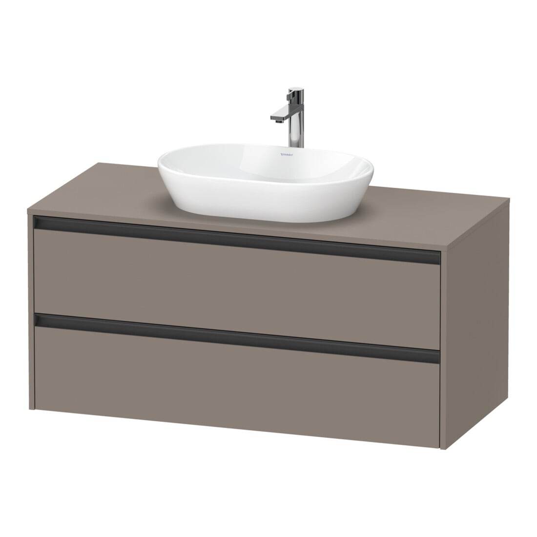 Duravit Meuble sous-lavabo Ketho.2 120x55 cm, blanc mat, 1 découpe, suspendu