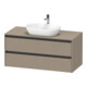 Duravit Meuble sous lavabo Ketho.2 120x55 cm, chêne, 1 découpe, suspendu-1