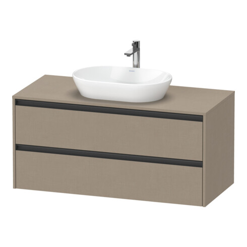 Duravit Meuble sous lavabo Ketho.2 120x55 cm, chêne, 1 découpe, suspendu