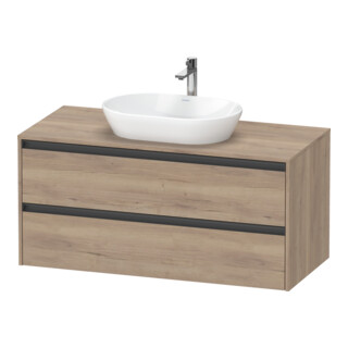 Duravit Meuble sous lavabo Ketho.2 120x55 cm, E ma, Pl m 1 découpe, suspendu