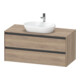 Duravit Meuble sous lavabo Ketho.2 120x55 cm, E ma, Pl m 1 découpe, suspendu-1