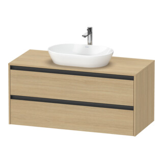 Duravit Meuble sous lavabo Ketho.2 120x55 cm, E N, Pl m 1 découpe, suspendu