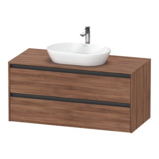 Duravit Meuble sous lavabo Ketho.2 120x55 cm, N N, Pl avec 1 découpe, suspendu mural