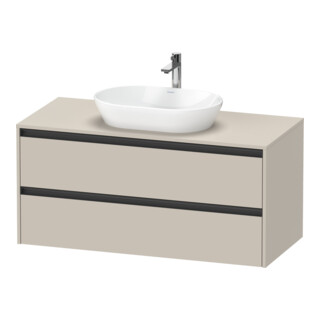Duravit Meuble sous-lavabo Ketho.2 120x55 cm, T m, Pl m 1 découpe, suspendu
