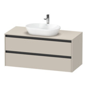 Duravit Meuble sous-lavabo Ketho.2 120x55 cm, T m, Pl m 1 découpe, suspendu
