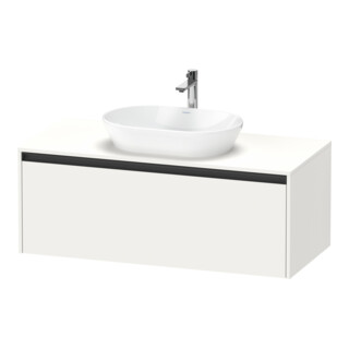Duravit Meuble sous-lavabo Ketho.2 120x55cm, blanc mat, 1 découpe, suspendu