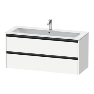Duravit Meuble sous lavabo Ketho.2 121x48 cm, blanc mat, 2 tiroirs, suspendu
