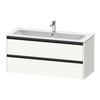 Duravit Meuble sous lavabo Ketho.2 121x48 cm, blanc mat, 2 tiroirs, suspendu