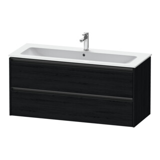 Duravit Meuble sous lavabo Ketho.2 121x48 cm, blanc œuf, 2 tiroirs, suspendu