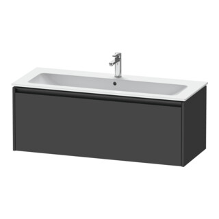 Duravit Meuble sous-lavabo Ketho.2 121x48 cm, graph ma, 1 tiroir, suspendu