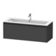 Duravit Meuble sous-lavabo Ketho.2 121x48 cm, graph ma, 1 tiroir, suspendu-1
