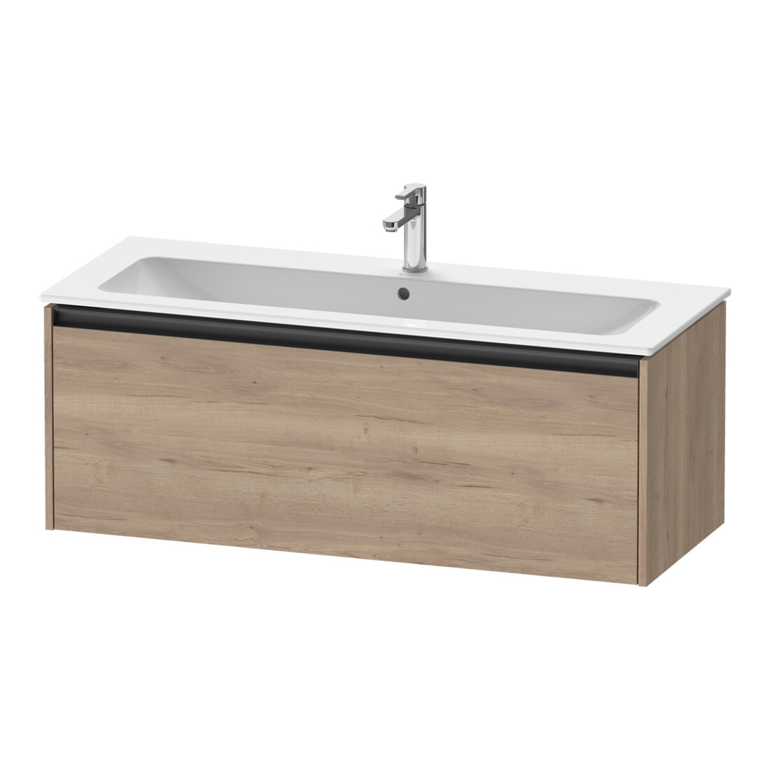 Duravit Meuble sous lavabo Ketho.2 121x48 cm, œuf marbré, 1 tiroir, suspendu