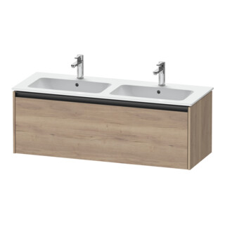 Duravit Meuble sous lavabo Ketho.2 128x48x44 cm, 1 tiroir, suspendu, blanc marbré