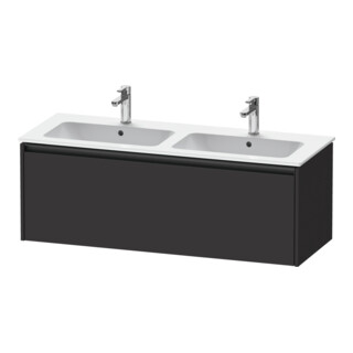 Duravit Meuble sous lavabo Ketho.2 128x48x44cm, 1 tiroir, suspendu, graphite mat