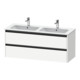 Duravit Meuble sous lavabo Ketho.2 128x48x55 cm, 2 tiroirs, suspendu, blanc mat-1